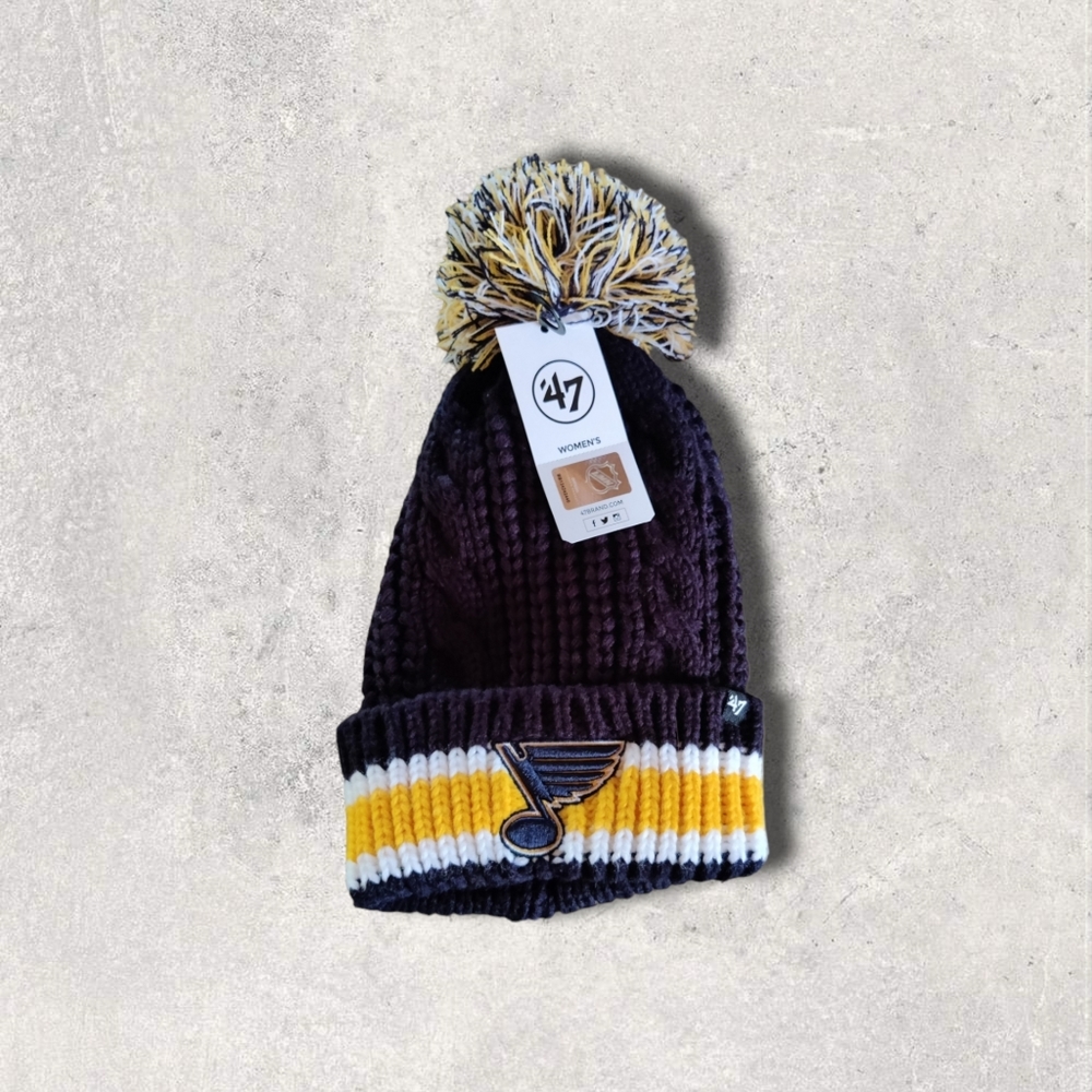 St. Louis Blues '47 Women's NHL Beanie Winter Ski Cap Hat NWT